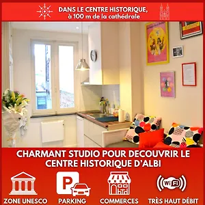 Apartment Un Jour D'ete A - Centre Unesco - 200 M Cathedrale - Parking - Animaux Acceptes, Albi